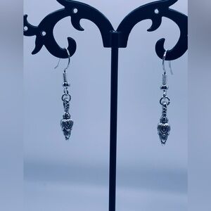 Turchin Lotus Blossom Sterling/Silver Plated French Wire Earrings